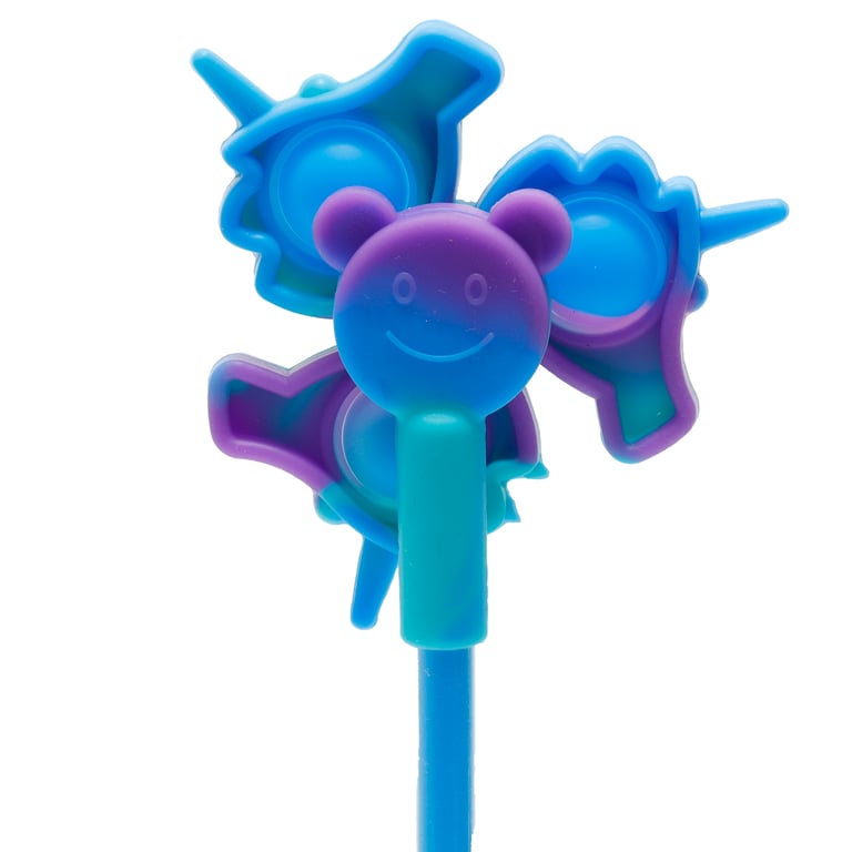 Dinosaur and Unicorn Kids Spinner Fidget Pen - CE Marked, Black Ink, Plastic Toy