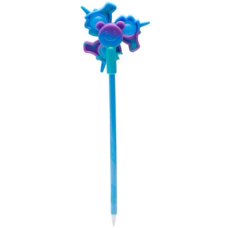 Dinosaur and Unicorn Kids Spinner Fidget Pen - CE Marked, Black Ink, Plastic Toy