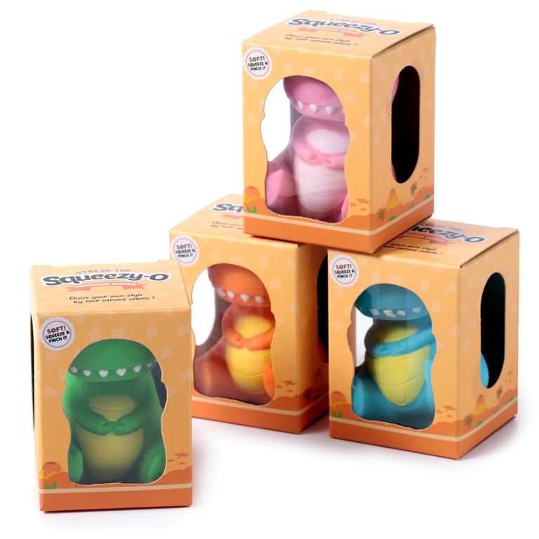 CE Marked Kids Dinosaur Stretchy Toy with TPR Rubber and EVA Filling