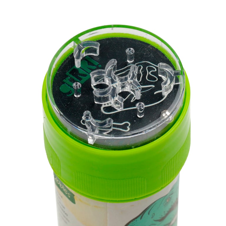 Fun Kids Maze Top Bubbles - Dinosauria, Safety Marked 50ml Plastic Educational Toy