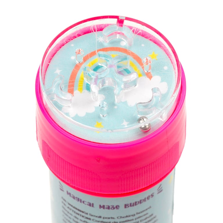 Fun Kids Maze Top Bubbles - Unicorn Magic, Safe and Durable Plastic Bubbles for Children s Maze Game (50ml)