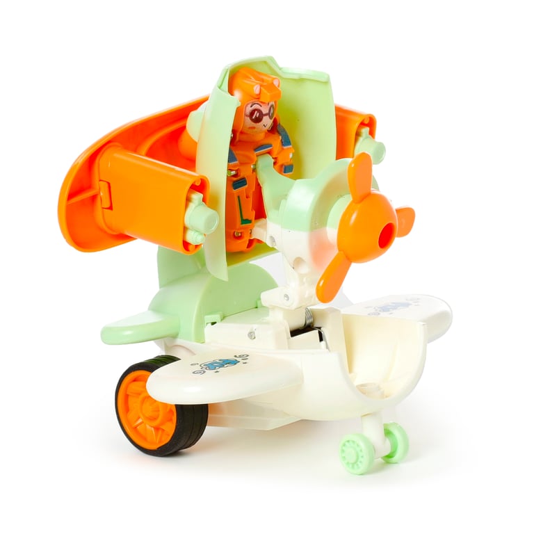 Kids Friction Action Bursting Aeroplane - CE & EN71 Compliant Plastic ABS Toy