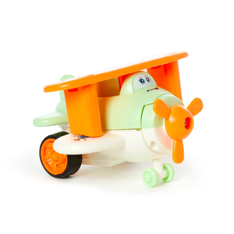 Kids Friction Action Bursting Aeroplane - CE & EN71 Compliant Plastic ABS Toy