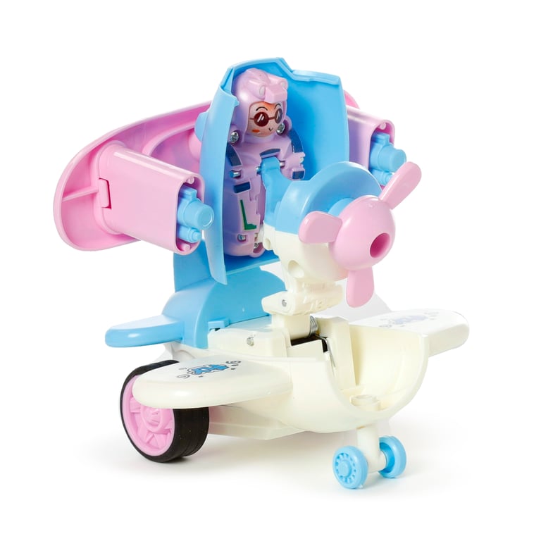 Kids Friction Action Bursting Aeroplane - CE & EN71 Compliant Plastic ABS Toy