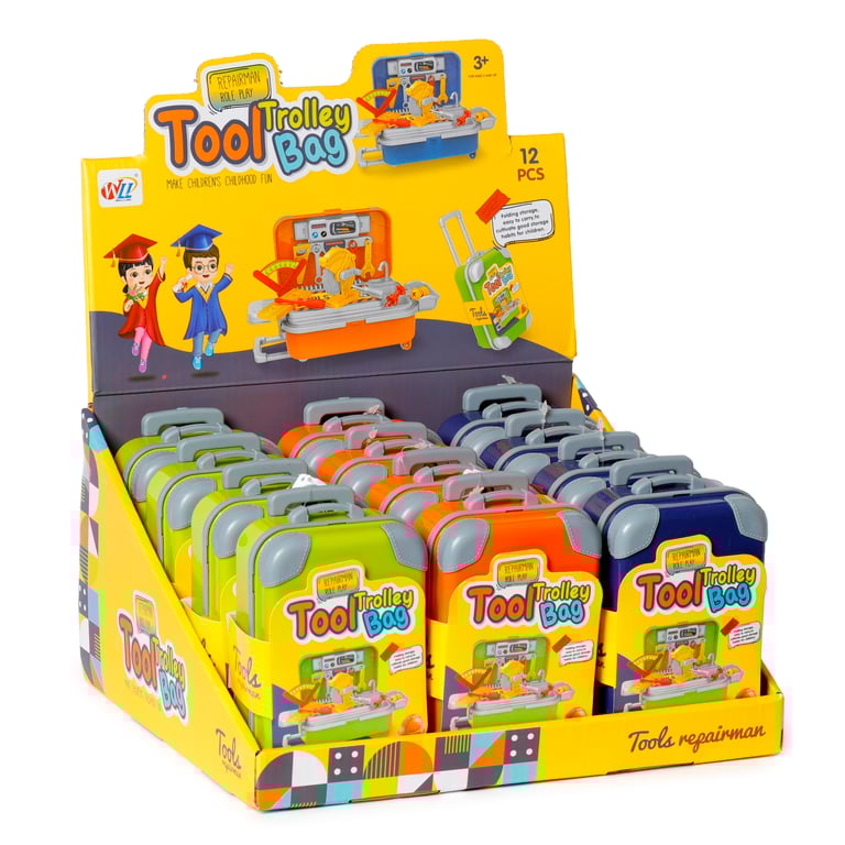 Fun Kids DIY Repairman Tool Bag CE Marked Plastic Toolbox Set