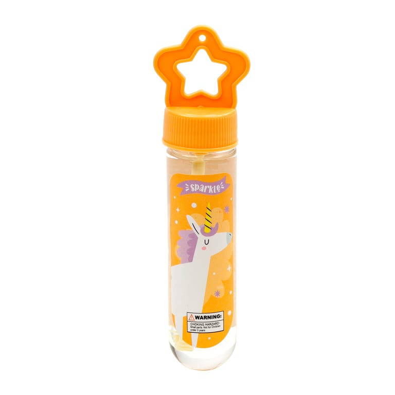 Fun Kids Bubbles - Unicorn Magic, CE Marked & EN71 Compliant Plastic Bubble Solution, 35ml Volume, Suitable for Children Over 3 Years