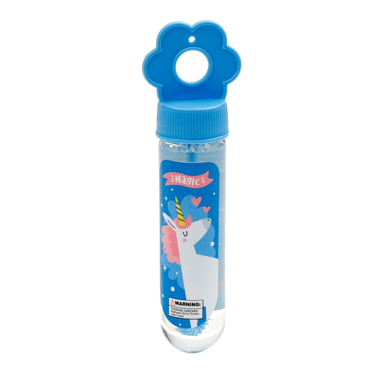 Fun Kids Bubbles - Unicorn Magic, CE Marked & EN71 Compliant Plastic Bubble Solution, 35ml Volume, Suitable for Children Over 3 Years