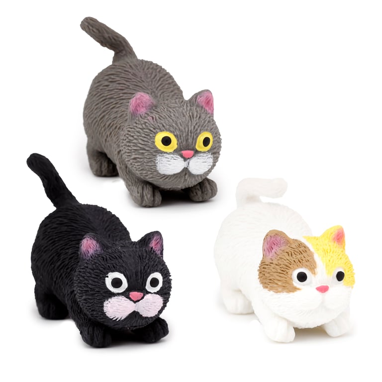 Rubber Stretchy Cat Toy - CE & UKCA Marked, EN71 Compliant