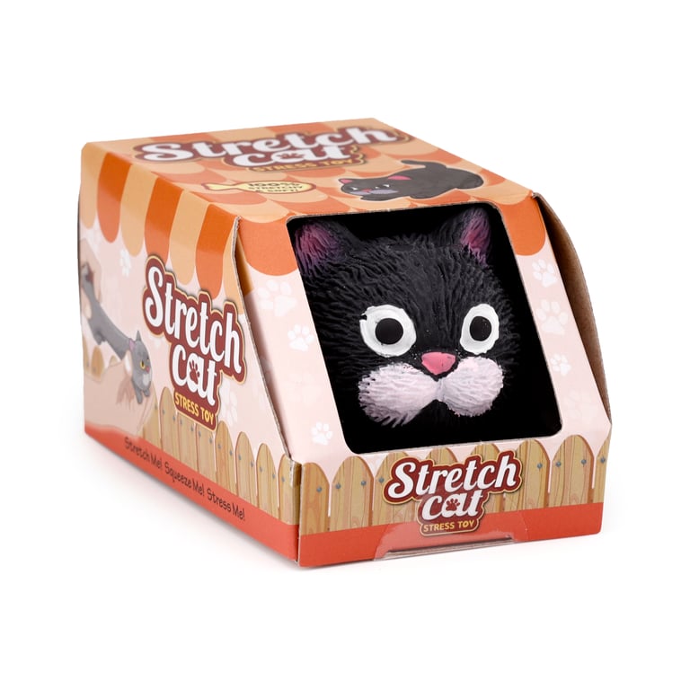 Rubber Stretchy Cat Toy - CE & UKCA Marked, EN71 Compliant