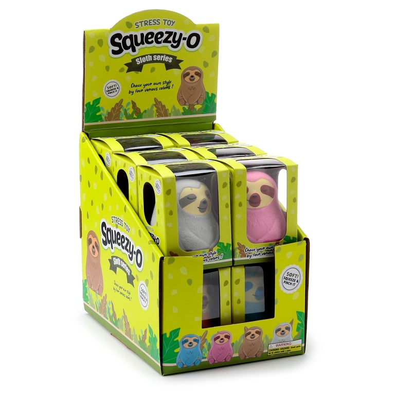 Maltose Stress Toy - Sloth with CE Marked Rubber Design