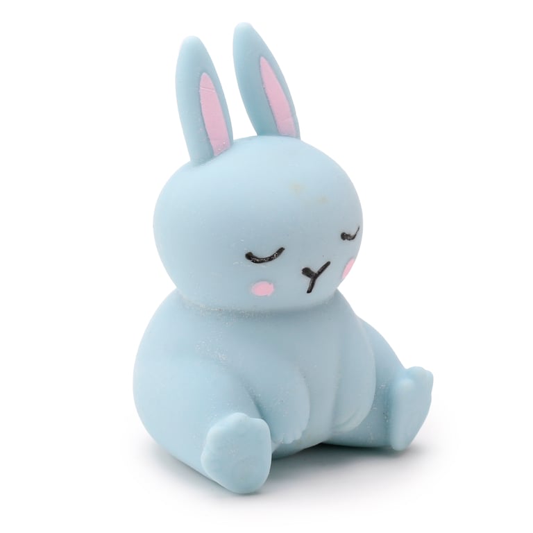 Rubber Bunny Rabbit Squeezy Stretchy Toy - EN71 Compliant, Safe for Kids (3 Years)