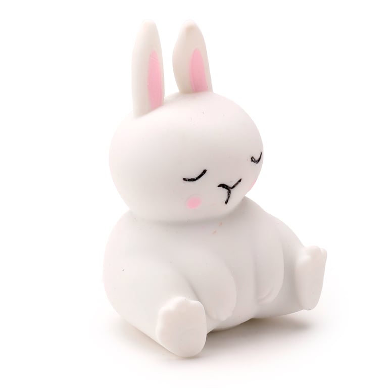 Rubber Bunny Rabbit Squeezy Stretchy Toy - EN71 Compliant, Safe for Kids (3 Years)