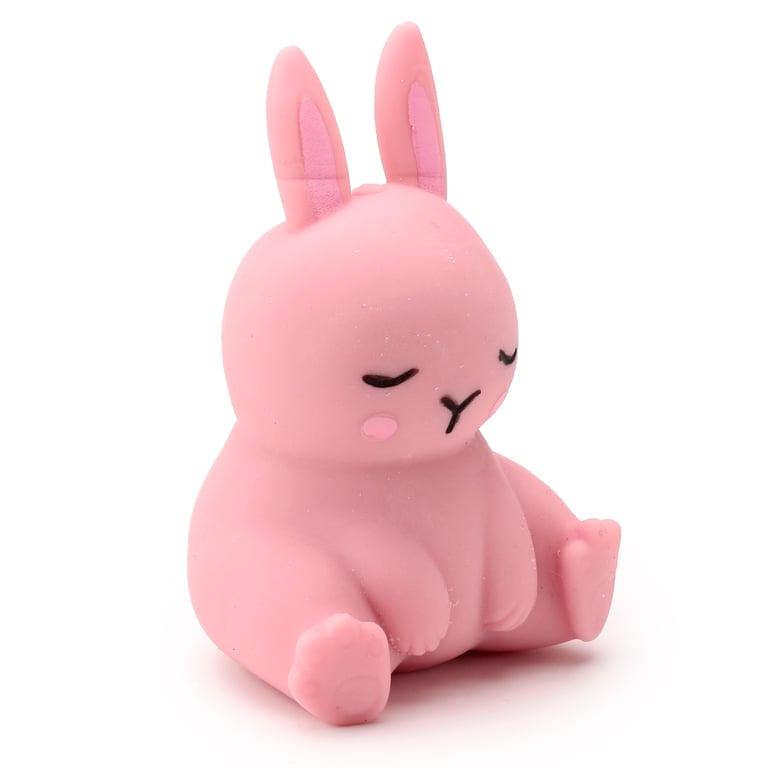 Rubber Bunny Rabbit Squeezy Stretchy Toy - EN71 Compliant, Safe for Kids (3 Years)