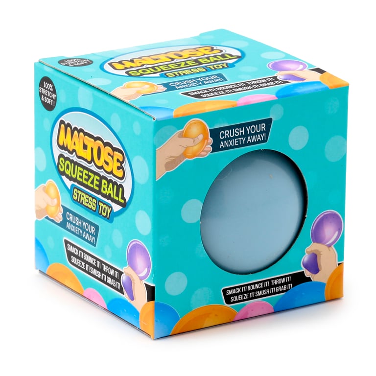 Maltose Glow-in-the-Dark Rubber Stress Ball - CE/UKCA & EN71 Compliant
