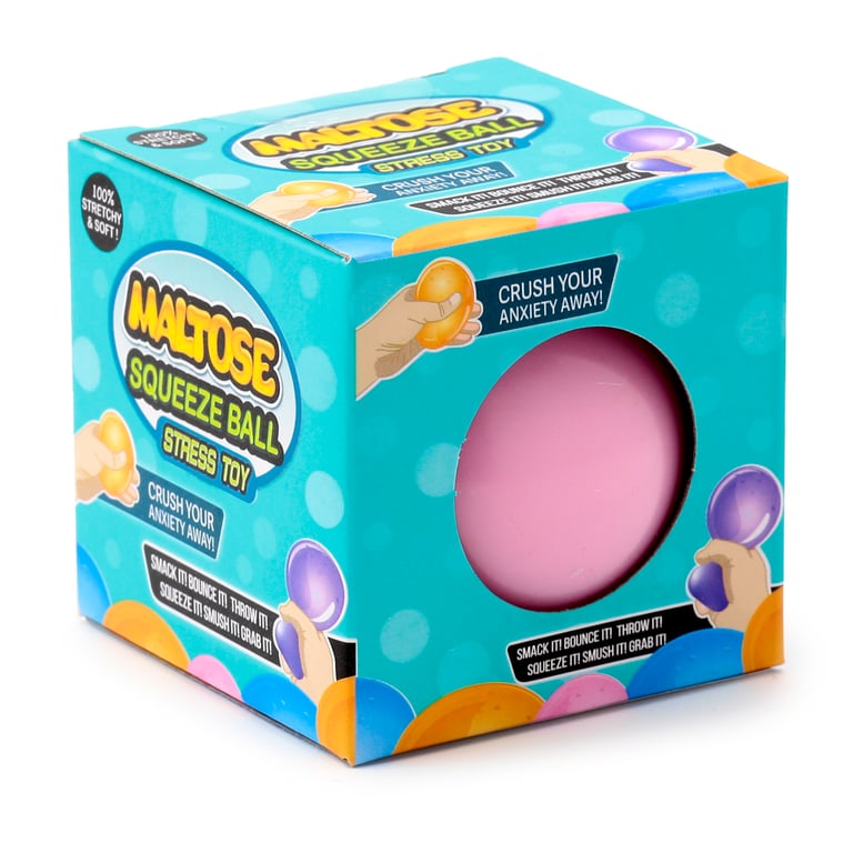 Maltose Glow-in-the-Dark Rubber Stress Ball - CE/UKCA & EN71 Compliant