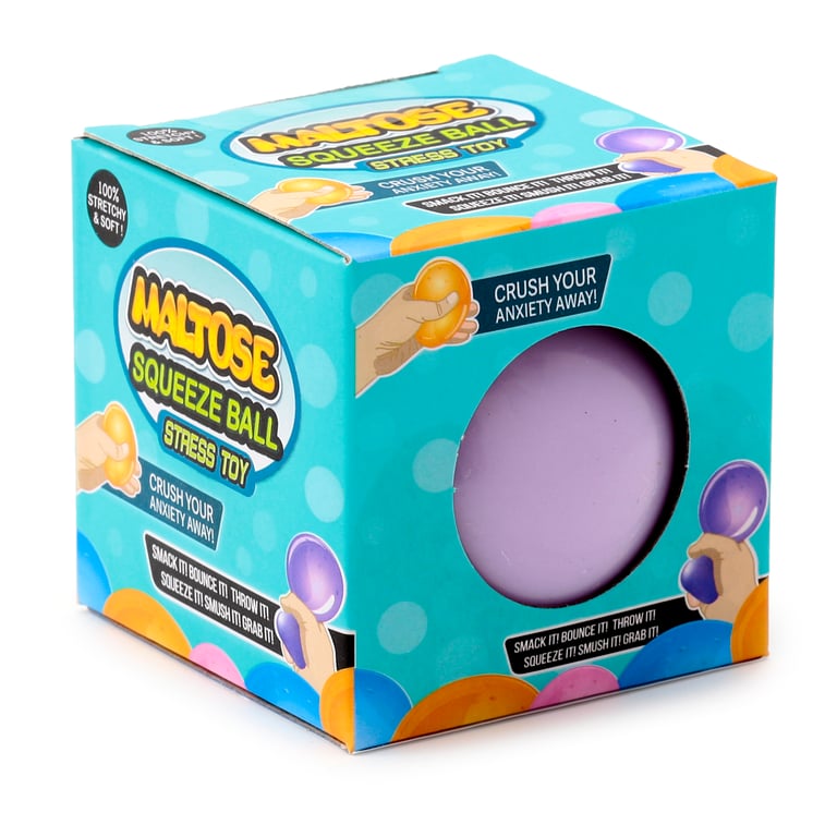 Maltose Glow-in-the-Dark Rubber Stress Ball - CE/UKCA & EN71 Compliant