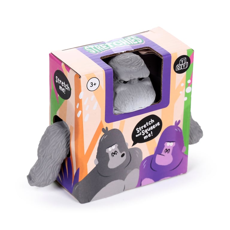 CE Marked Stretchy Kids Gorilla Toy - Rubber TPR and Silica Sand Construction
