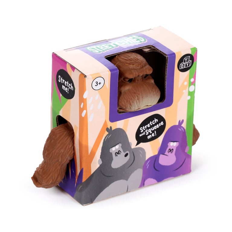 CE Marked Stretchy Kids Gorilla Toy - Rubber TPR and Silica Sand Construction