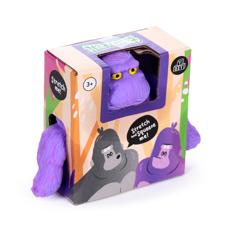 CE Marked Stretchy Kids Gorilla Toy - Rubber TPR and Silica Sand Construction