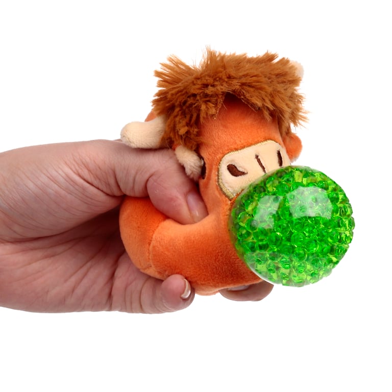 Queasy Squeezies Fidget Toy - CE Marked Polyester Bead Cow Figurine