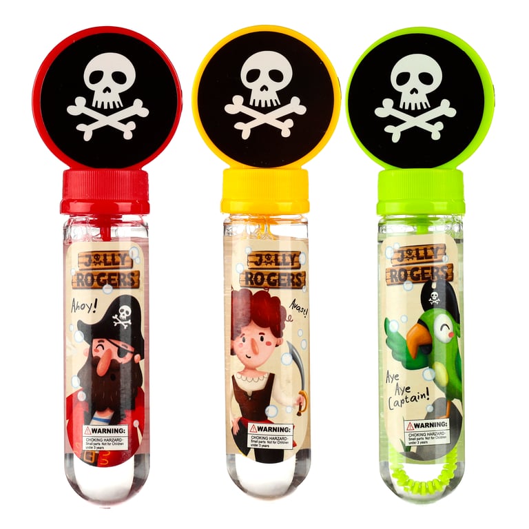 Bubbles - Jolly Roger Pirate CE Marked 35ml Plastic Bubbles