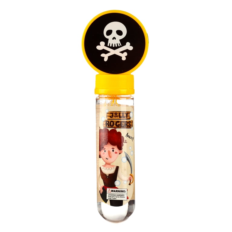 Bubbles - Jolly Roger Pirate CE Marked 35ml Plastic Bubbles