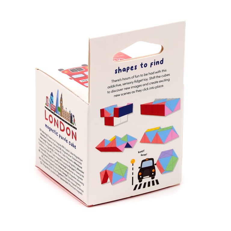 London Souvenir Plastic Puzzle Cube Toy - CE/UKCA Marked & EN71 Certified