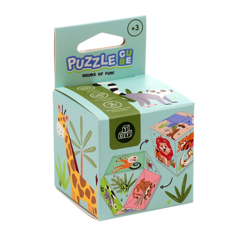 Plastic Puzzle Cube Toy - CE & EN71 Compliant, Suitable for Older Children