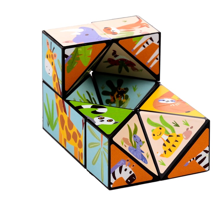 Plastic Puzzle Cube Toy - CE & EN71 Compliant, Suitable for Older Children