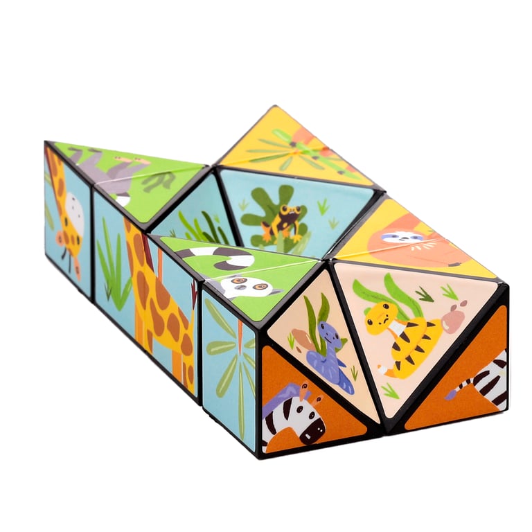 Plastic Puzzle Cube Toy - CE & EN71 Compliant, Suitable for Older Children