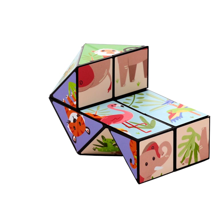Plastic Puzzle Cube Toy - CE & EN71 Compliant, Suitable for Older Children