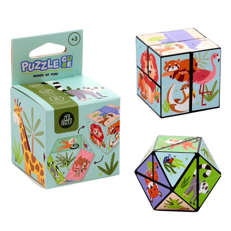 Plastic Puzzle Cube Toy - CE & EN71 Compliant, Suitable for Older Children