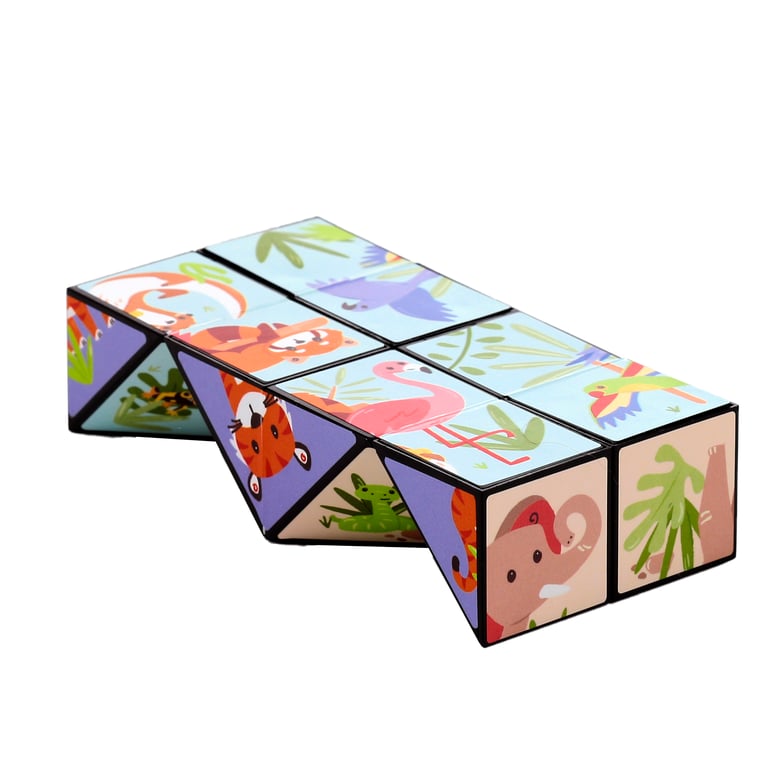Plastic Puzzle Cube Toy - CE & EN71 Compliant, Suitable for Older Children