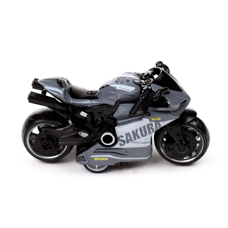 Pull Back Action Motorbike Car Toy - CE & EN71 Compliant Plastic ABS TPR Construction