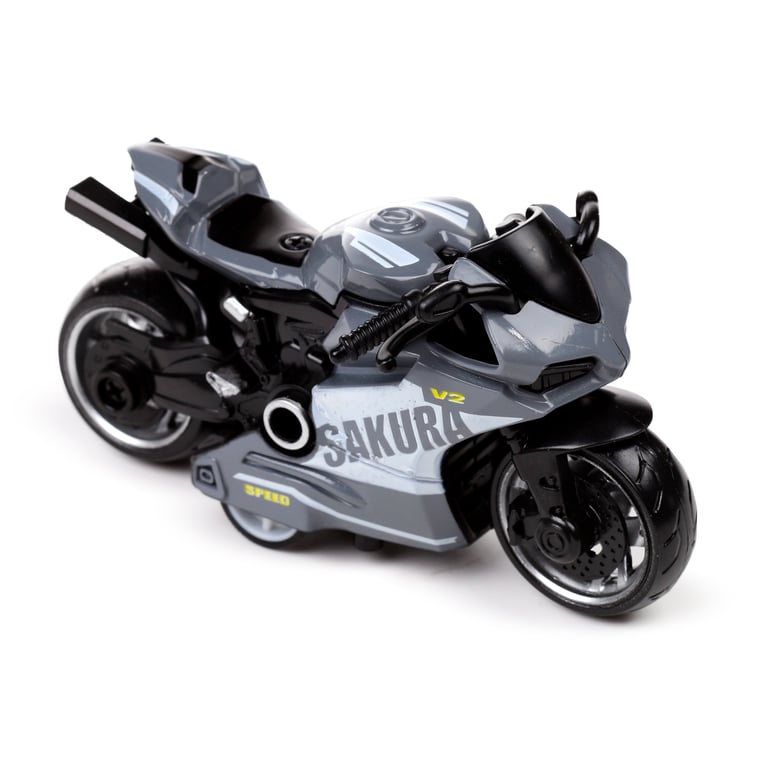 Pull Back Action Motorbike Car Toy - CE & EN71 Compliant Plastic ABS TPR Construction