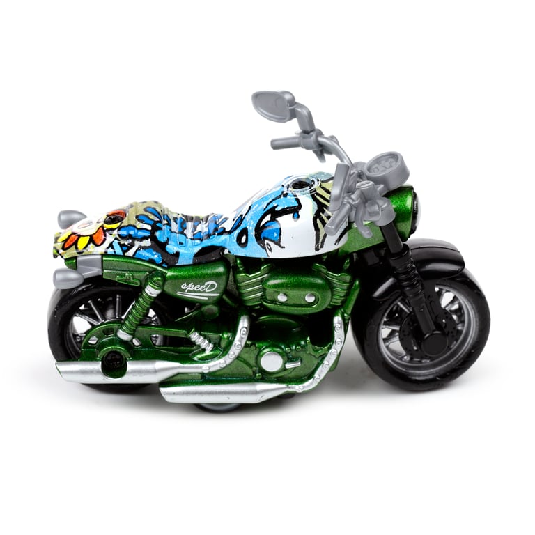 CE Marked Plastic Motorcycle Action Figure - Push Pull Toy