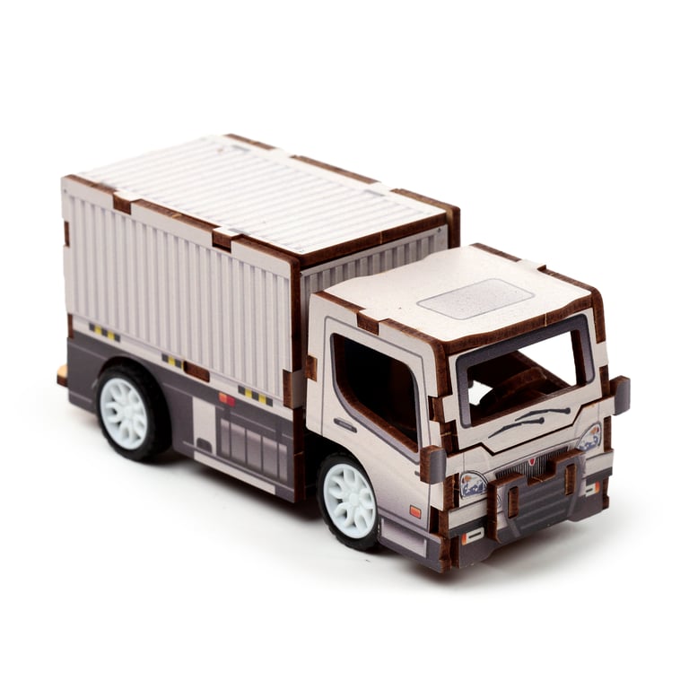 24pc 3D Wooden Jigsaw Puzzle - Motor Vehicles, CE Marked & EN71 Compliant for Kids