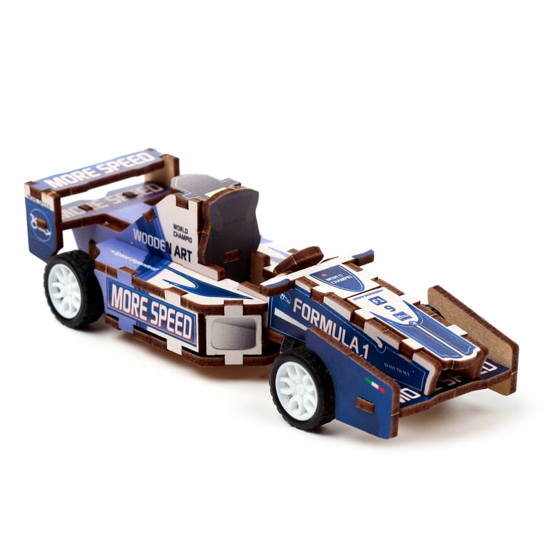 24pc 3D Wooden Jigsaw Puzzle - Motor Vehicles, CE Marked & EN71 Compliant for Kids