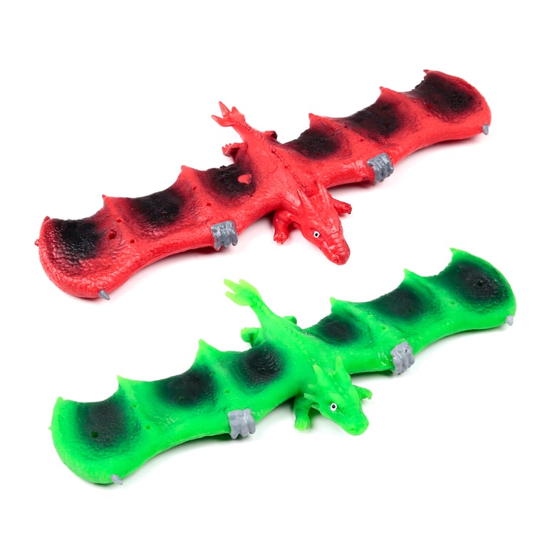 Dragon Wrist Slap Toy - CE/UKCA Marked & EN71 Compliant Plastic Metal Fun Toy