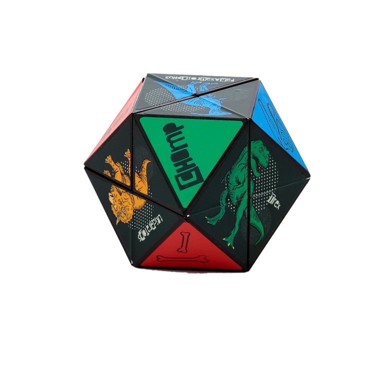 Plastic Dinosauria Puzzle Cube Toy - CE/UKCA Marked & EN71 Compliant