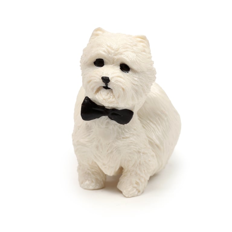 CE Marked West Highland Terrier Rubber TPR Stretchy Fidget Toy