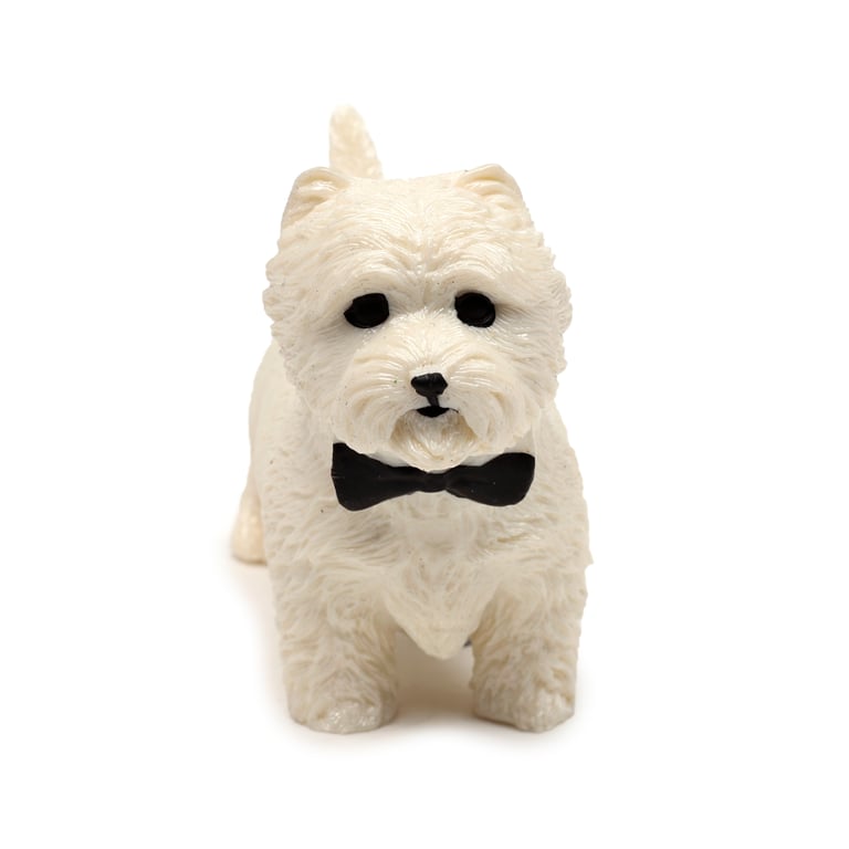 CE Marked West Highland Terrier Rubber TPR Stretchy Fidget Toy