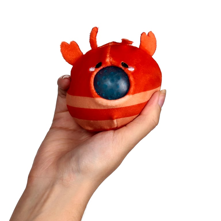 Queasy Squeezies Fidget Toy - CE & UKCA Marked Polyester and Polyacrylate Beads Toy for Adults and Children Over 3 Years
