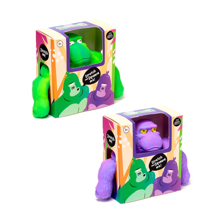 Gorilla Stretchy Fidget Toy - CE/EN71 Compliant TPR Rubber Stress Reliever
