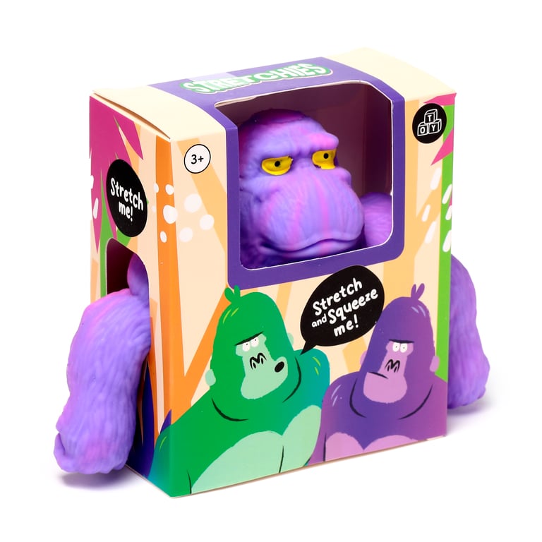 Gorilla Stretchy Fidget Toy - CE/EN71 Compliant TPR Rubber Stress Reliever