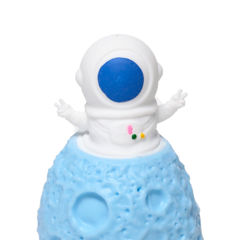 Pop Out Toy Spaceman Astronaut & Planet - CE/UKCA Marked, EN71 Compliant TPR Material Playset
