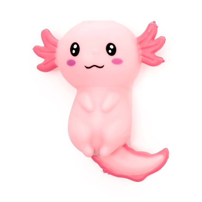 CE Marked Axolotl Stretchy Squeezy Fidget Toy - TPR and Silica Sand Construction