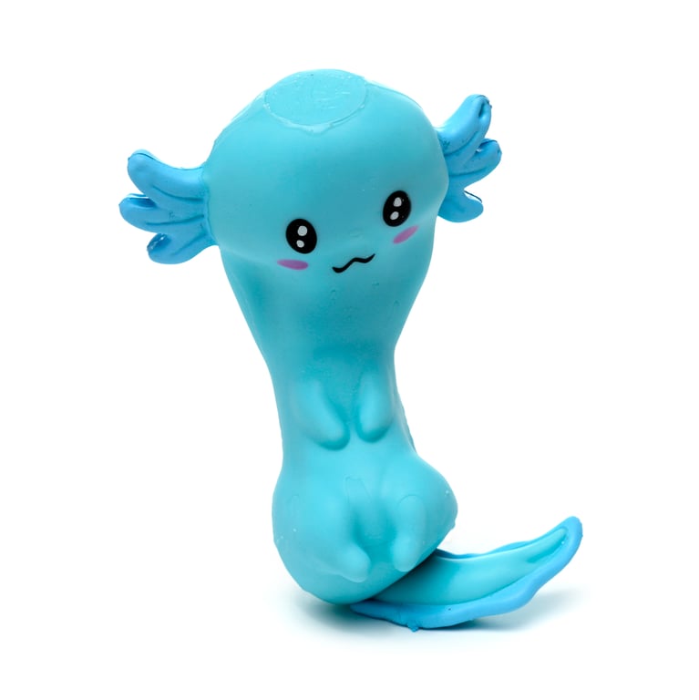 CE Marked Axolotl Stretchy Squeezy Fidget Toy - TPR and Silica Sand Construction
