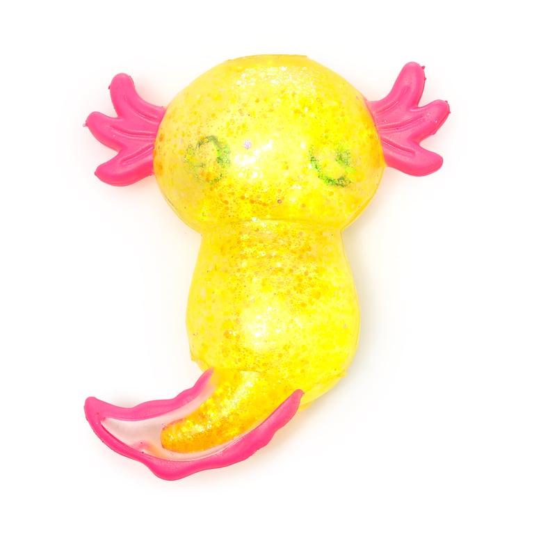 Stretchy Squeezy Fidget Toy - Glitter Axolotl (EN71 Certified)