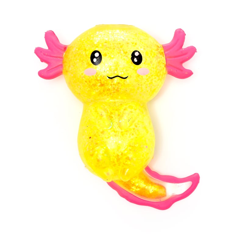 Stretchy Squeezy Fidget Toy - Glitter Axolotl (EN71 Certified)